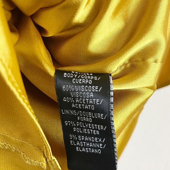 Flor et.al One Sleeve Gold High Low Gown Dress Size 2 - Picture 5 of 7